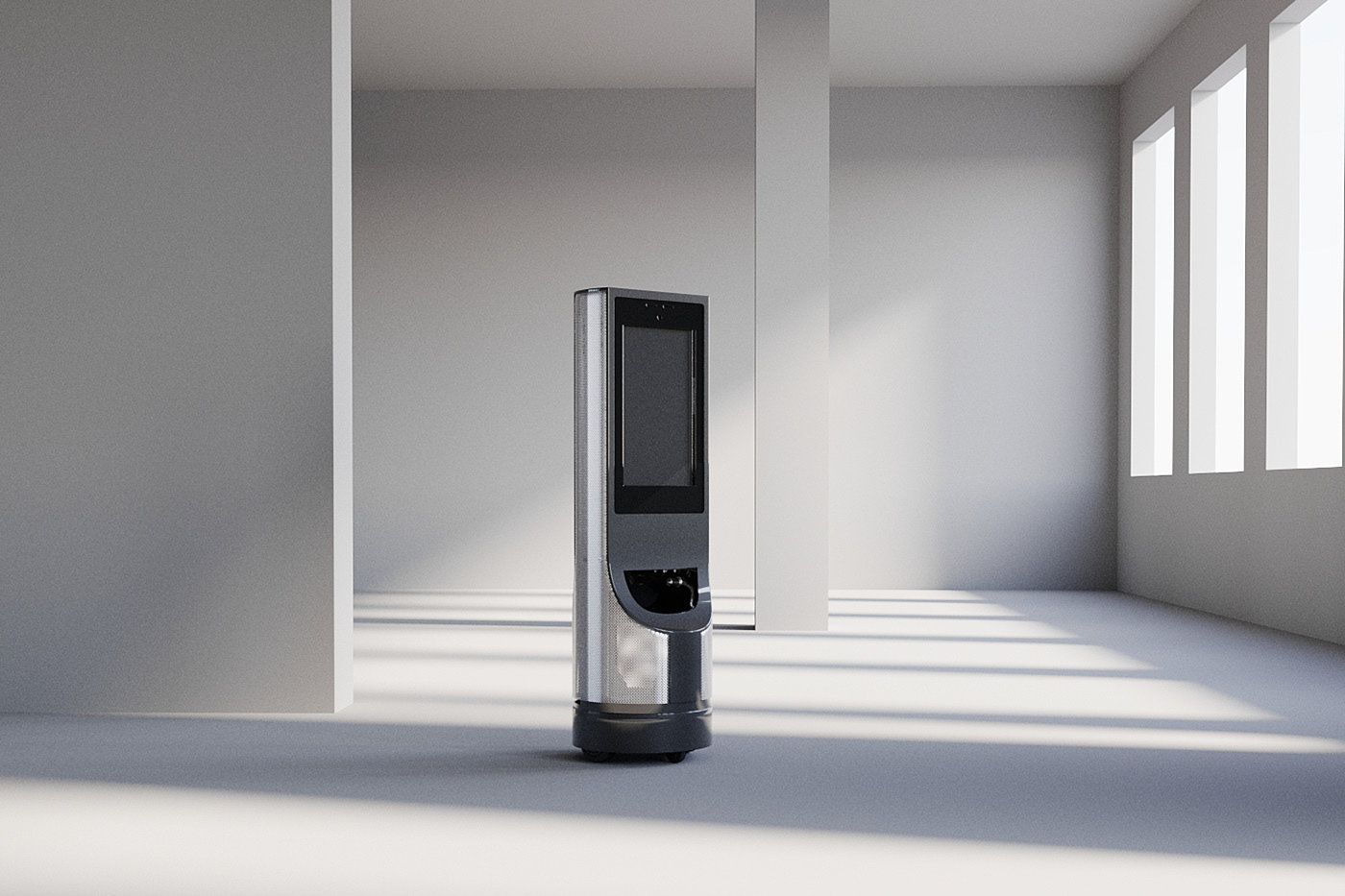 robot，Minimalist，concrete，