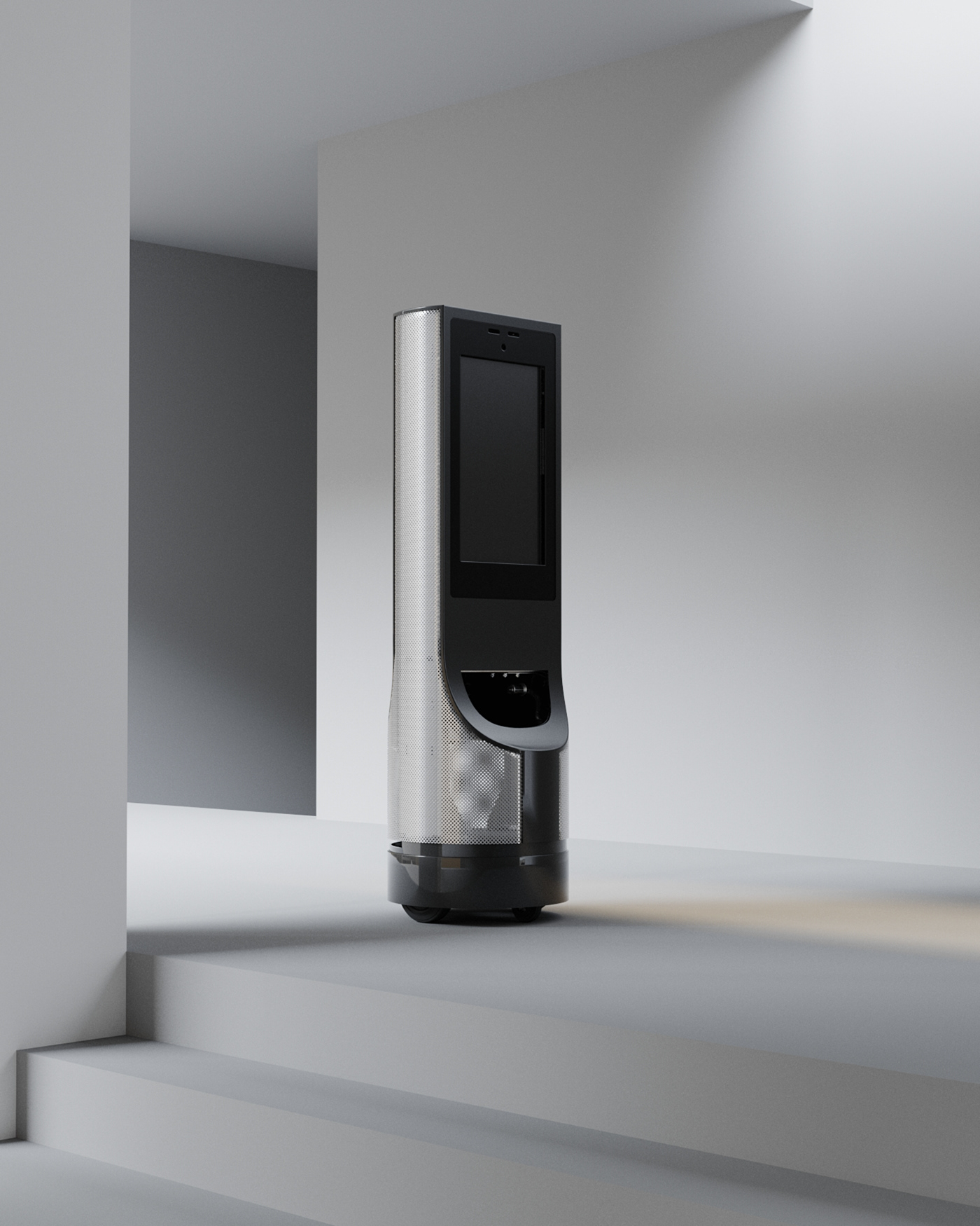 robot，Minimalist，concrete，