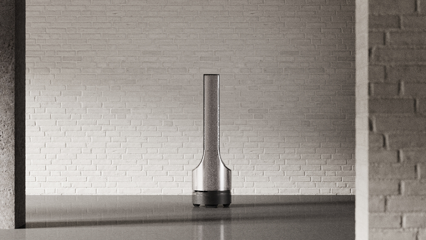 robot，Minimalist，concrete，