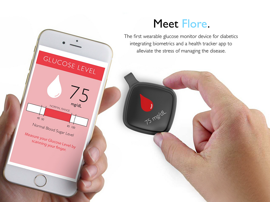 Flore，Smart wearable device，product design，2016 Core77，