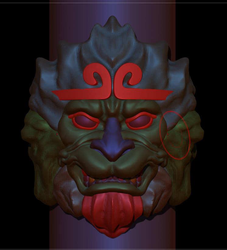 Zbrush，modeling，carving，monkey，