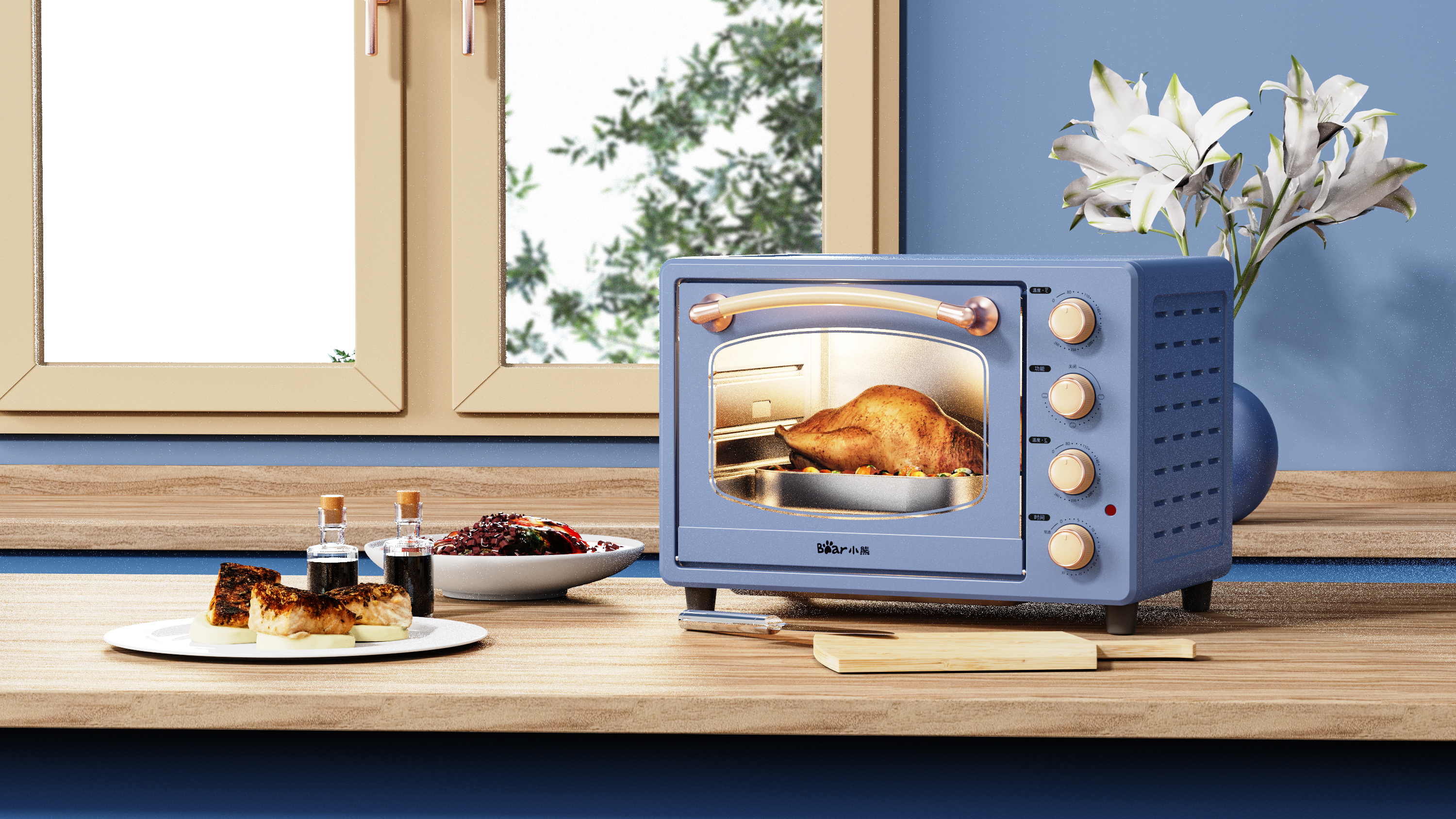 Kitchen appliances，household electrical appliances，Little bear，Characteristic handle，