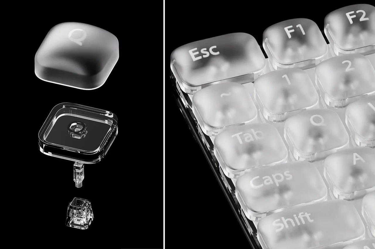 keyboard，Key cap，inflation，Transparent key，