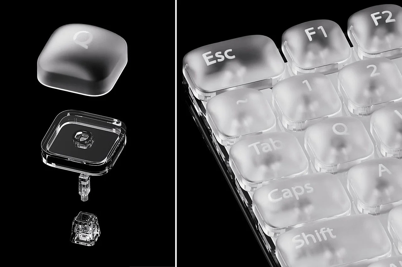 keyboard，Key cap，inflation，Transparent key，
