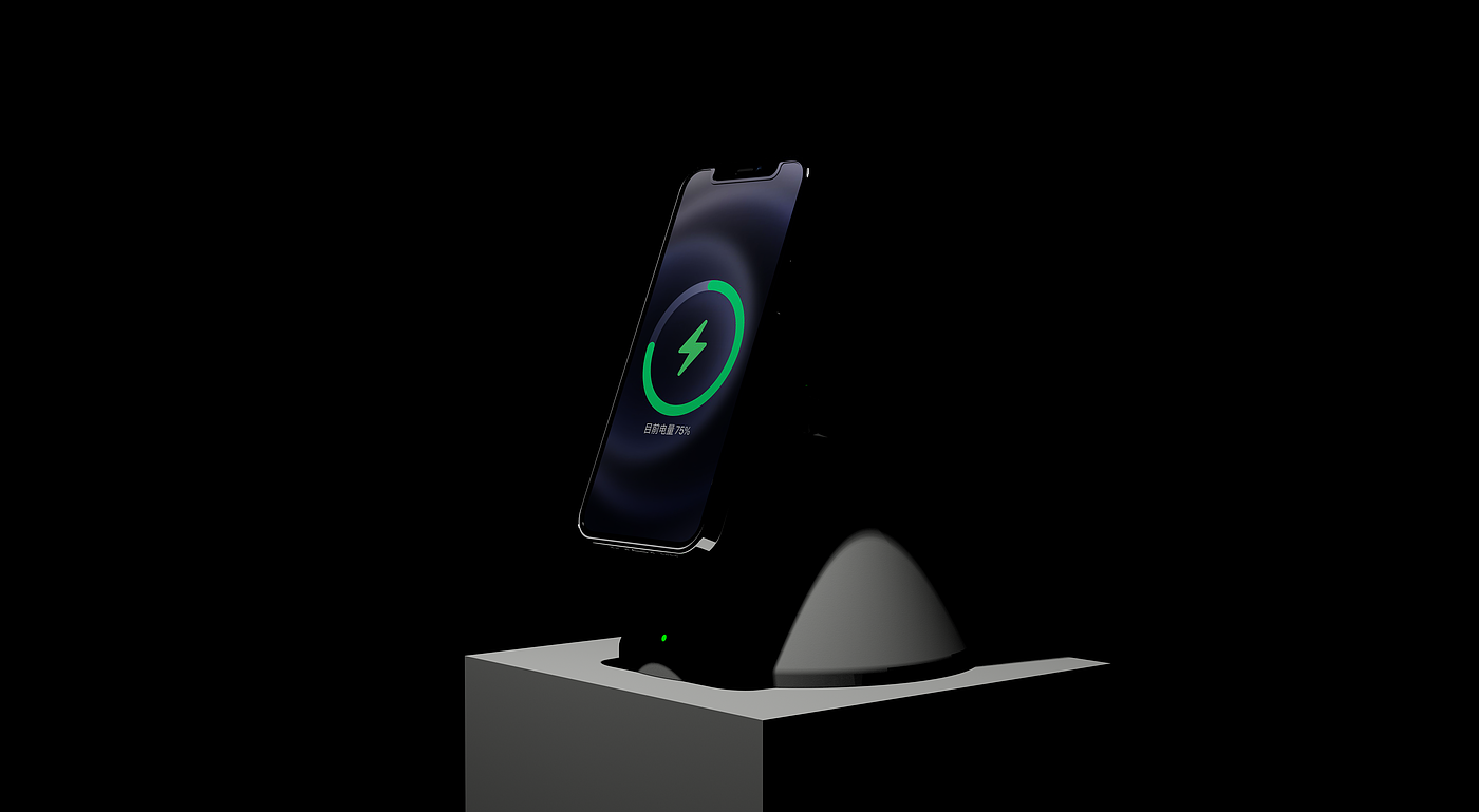 two-in-one，geometry，Magnetic attraction，Wireless charging，Bracket，