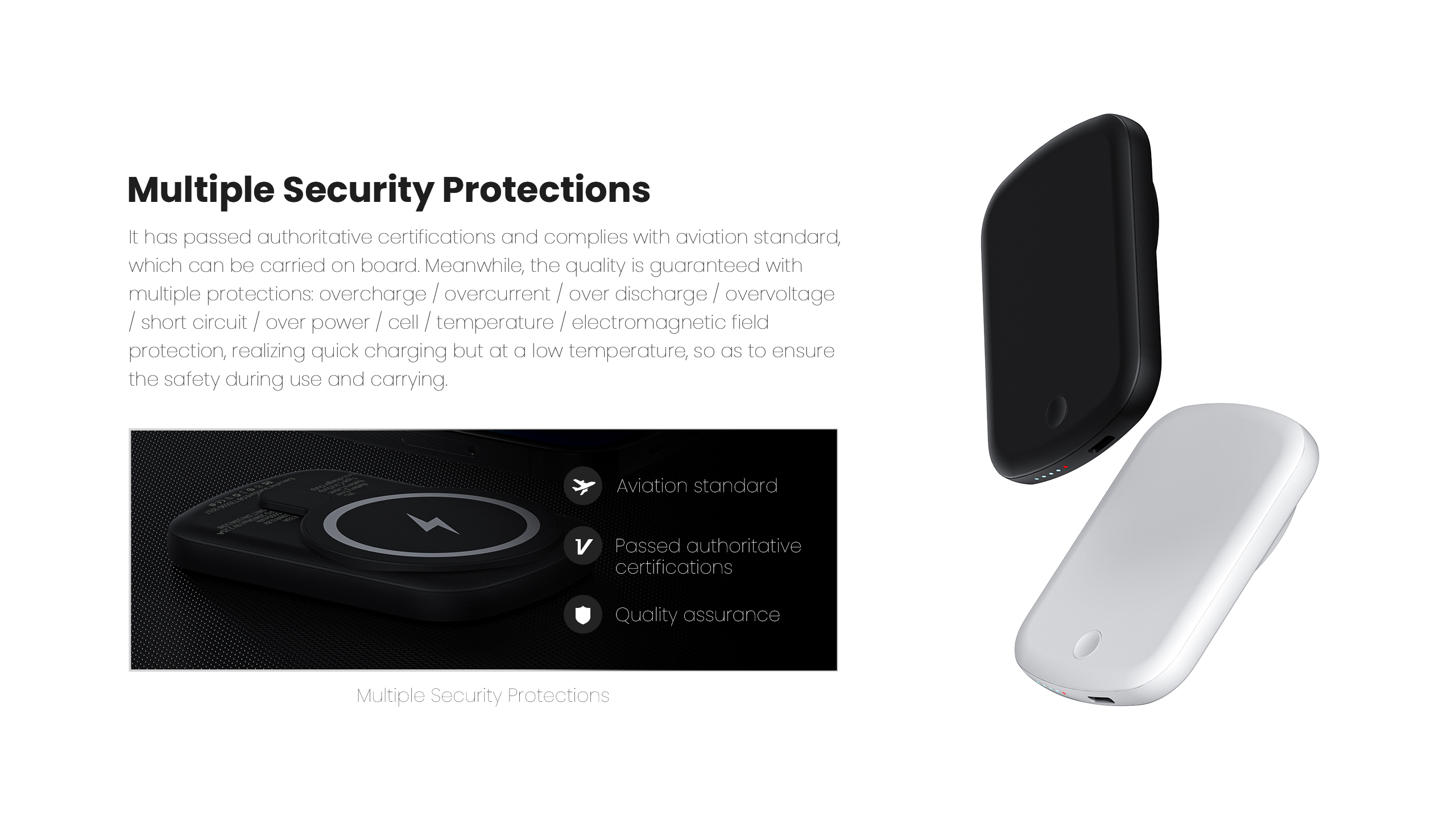 Wireless charging，portable battery，Small，Fast charging，