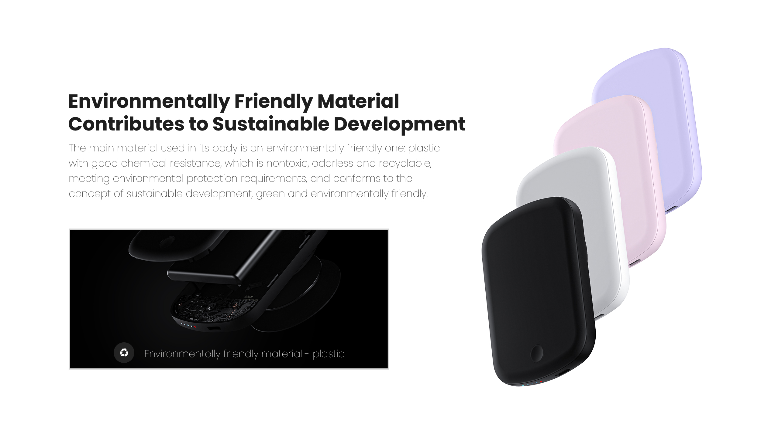 Wireless charging，portable battery，Small，Fast charging，