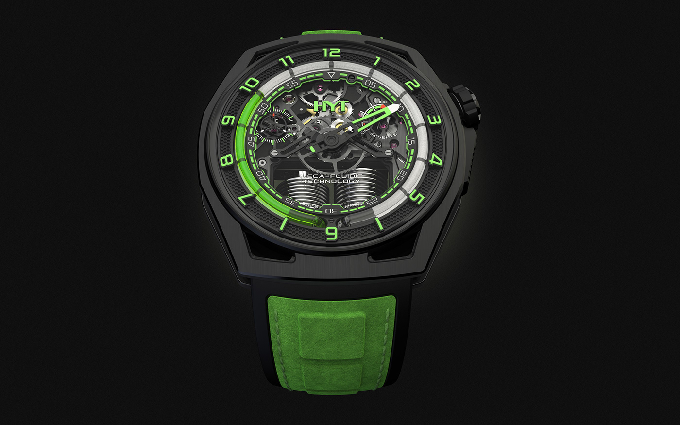 Wrist watch，green，product design，HYT，green，