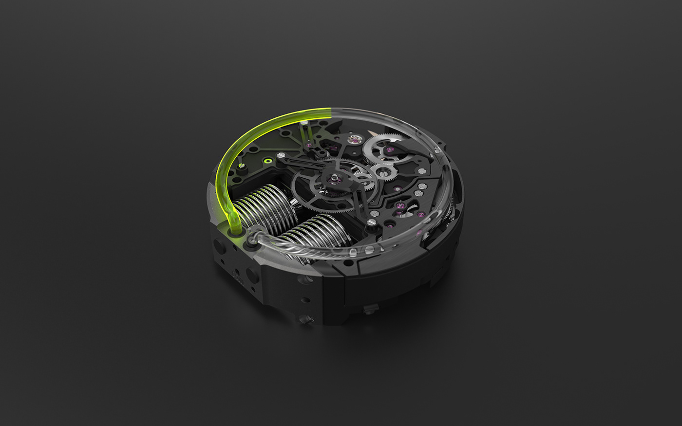 Wrist watch，green，product design，HYT，green，