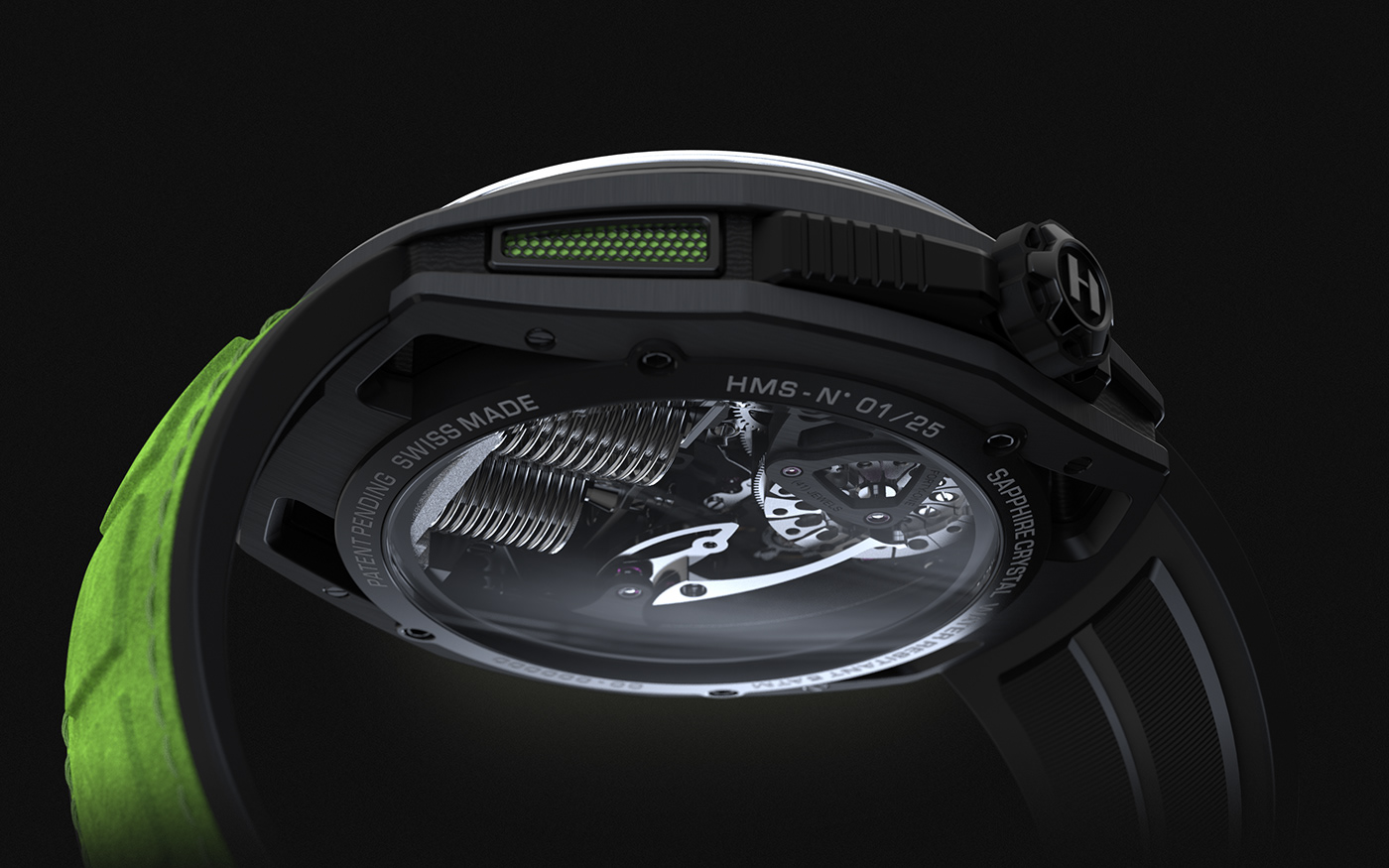 Wrist watch，green，product design，HYT，green，