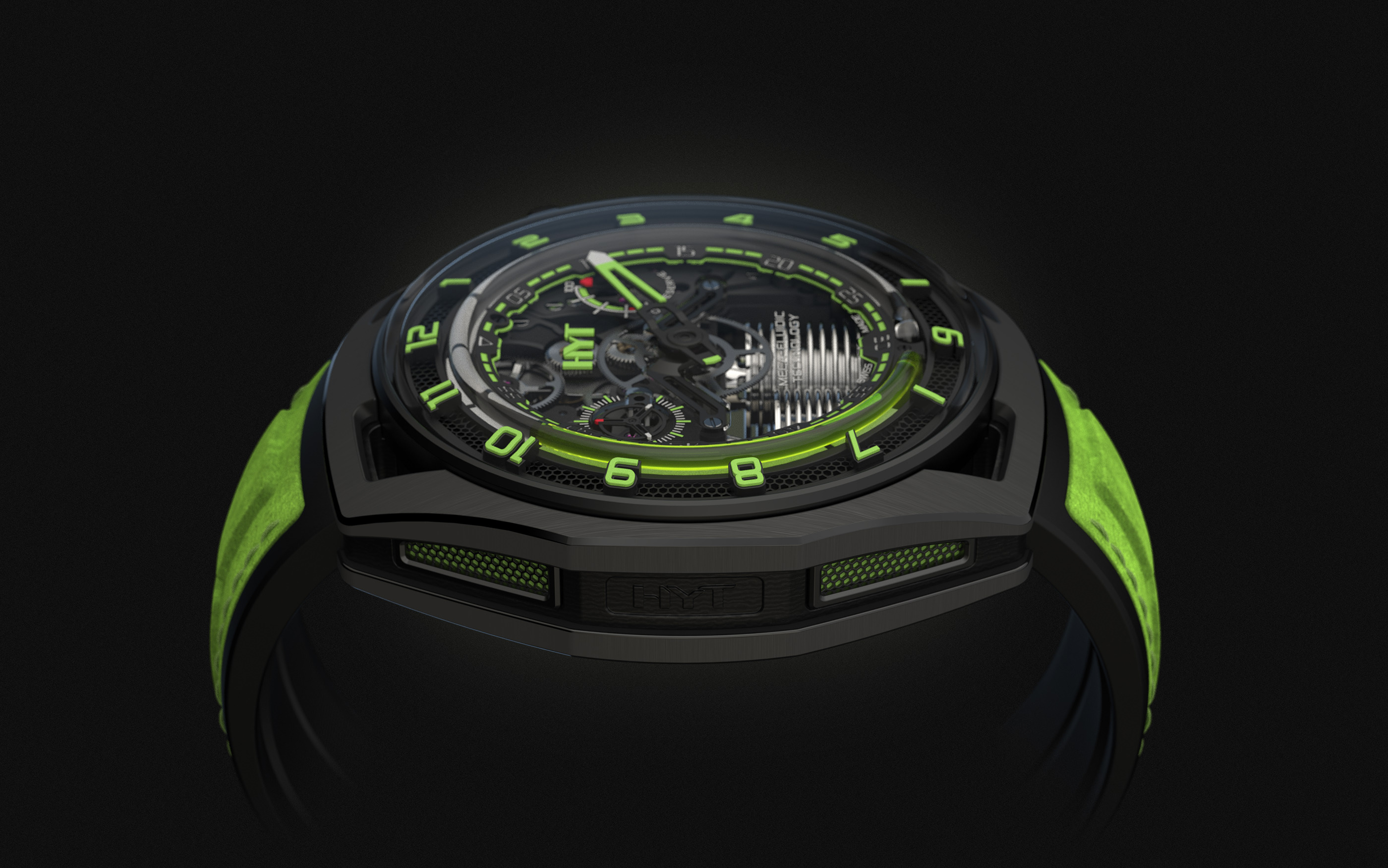 Wrist watch，green，product design，HYT，green，