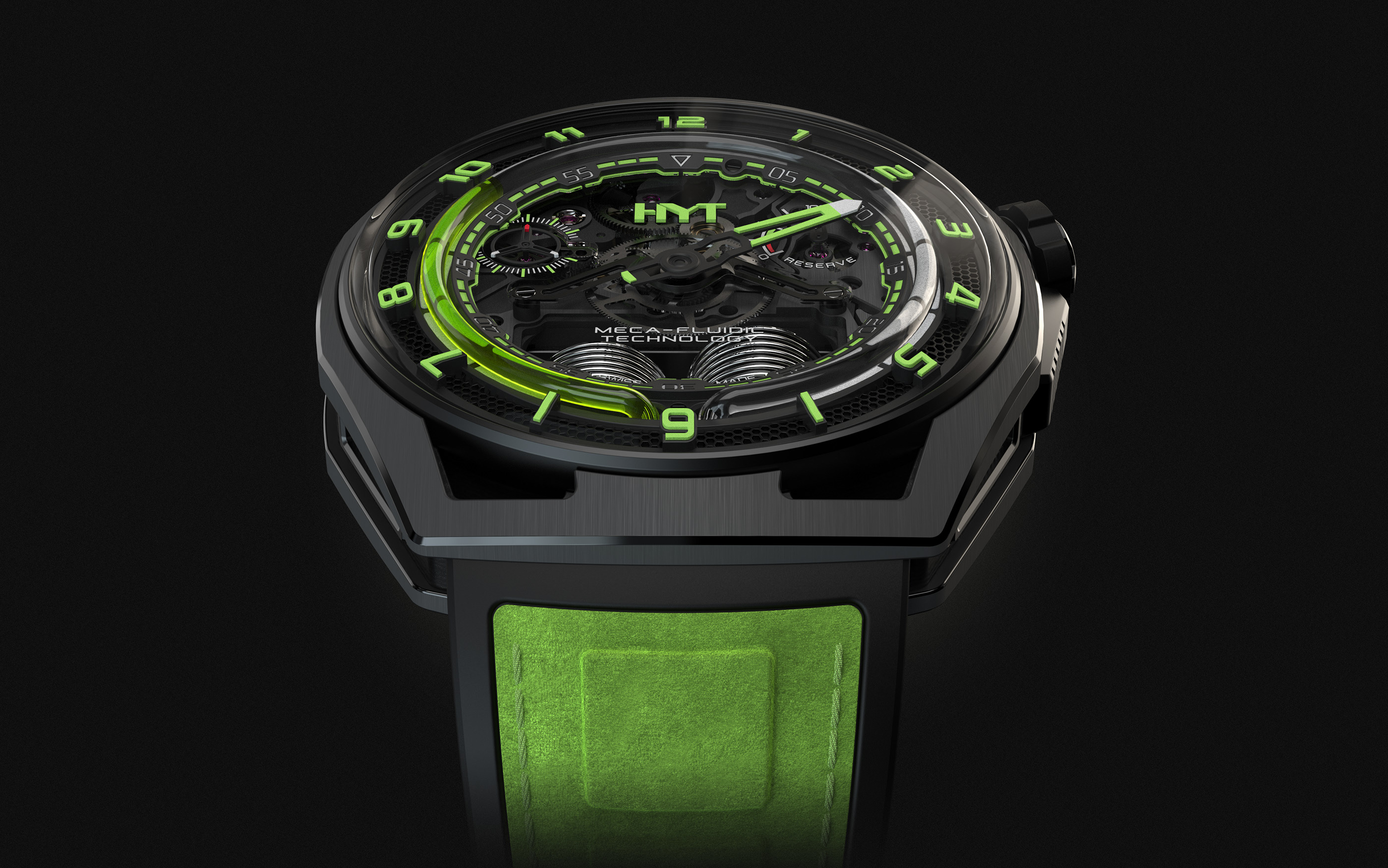 Wrist watch，green，product design，HYT，green，