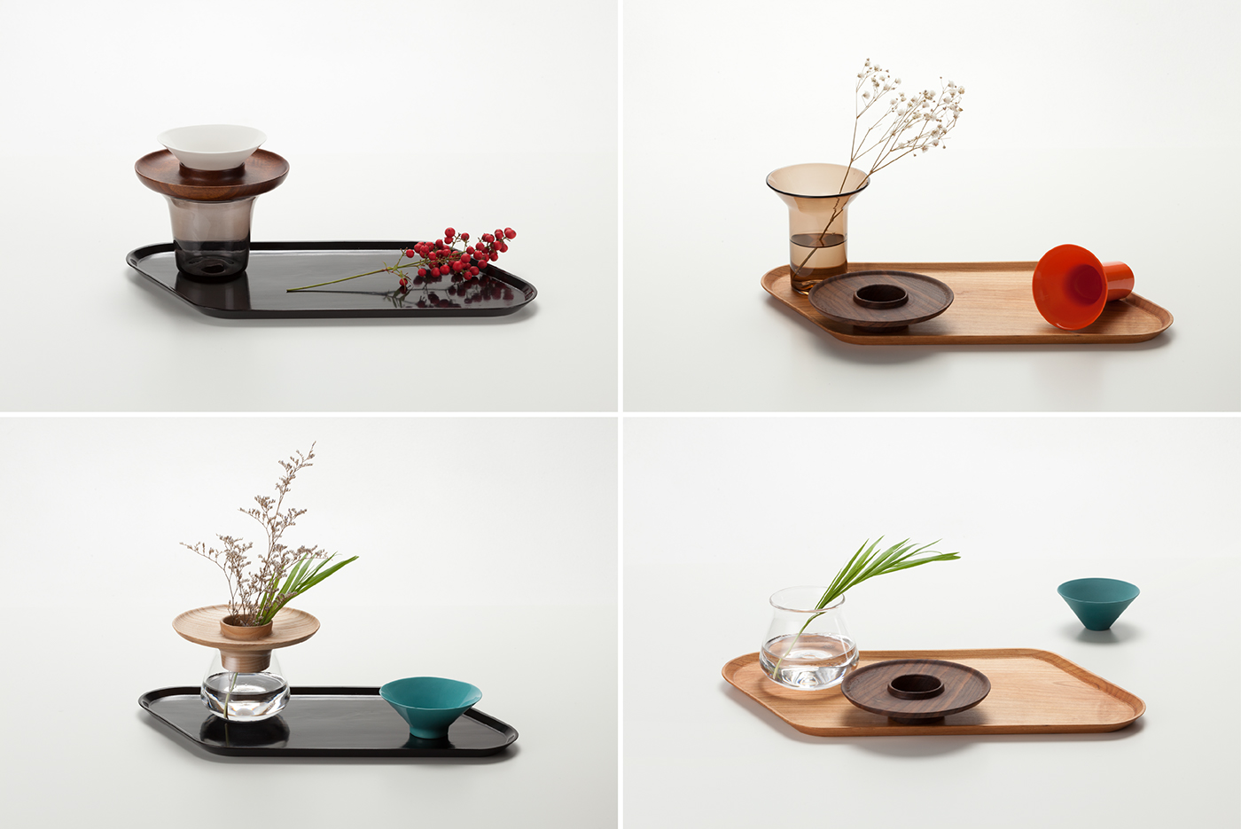 ceramics，wood，Glass，combination，suit，