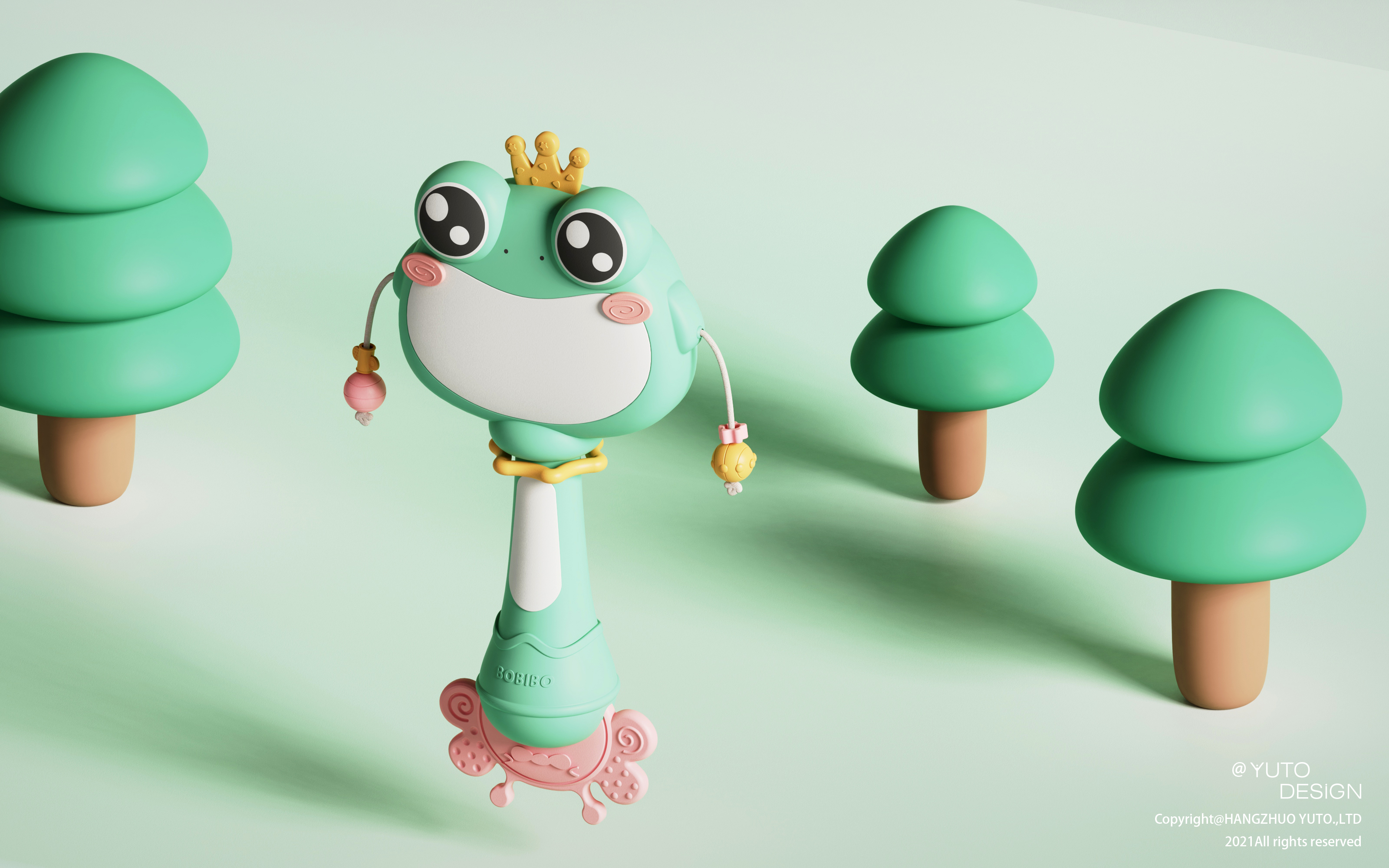 product design，children，Dental gum，drum-shaped rattle，Appearance design，Infant toys，Toys，