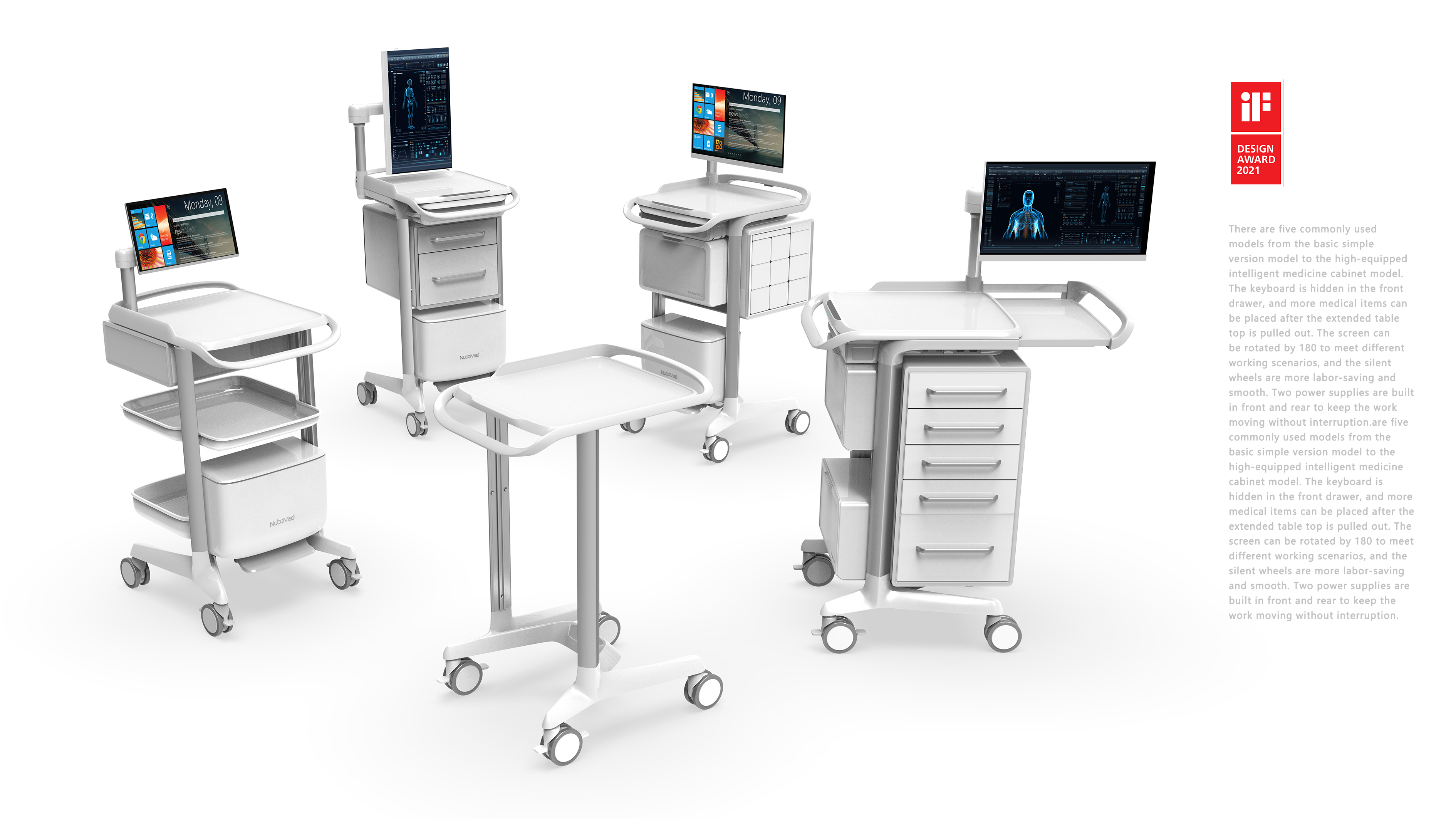 medical apparatus and instruments，Lightweight，modularization，Medical cart，