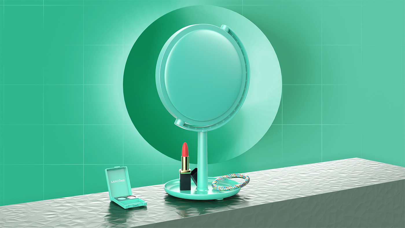 Cosmetic mirror，female sex，articles for daily use，Original design，Beauty mirror，