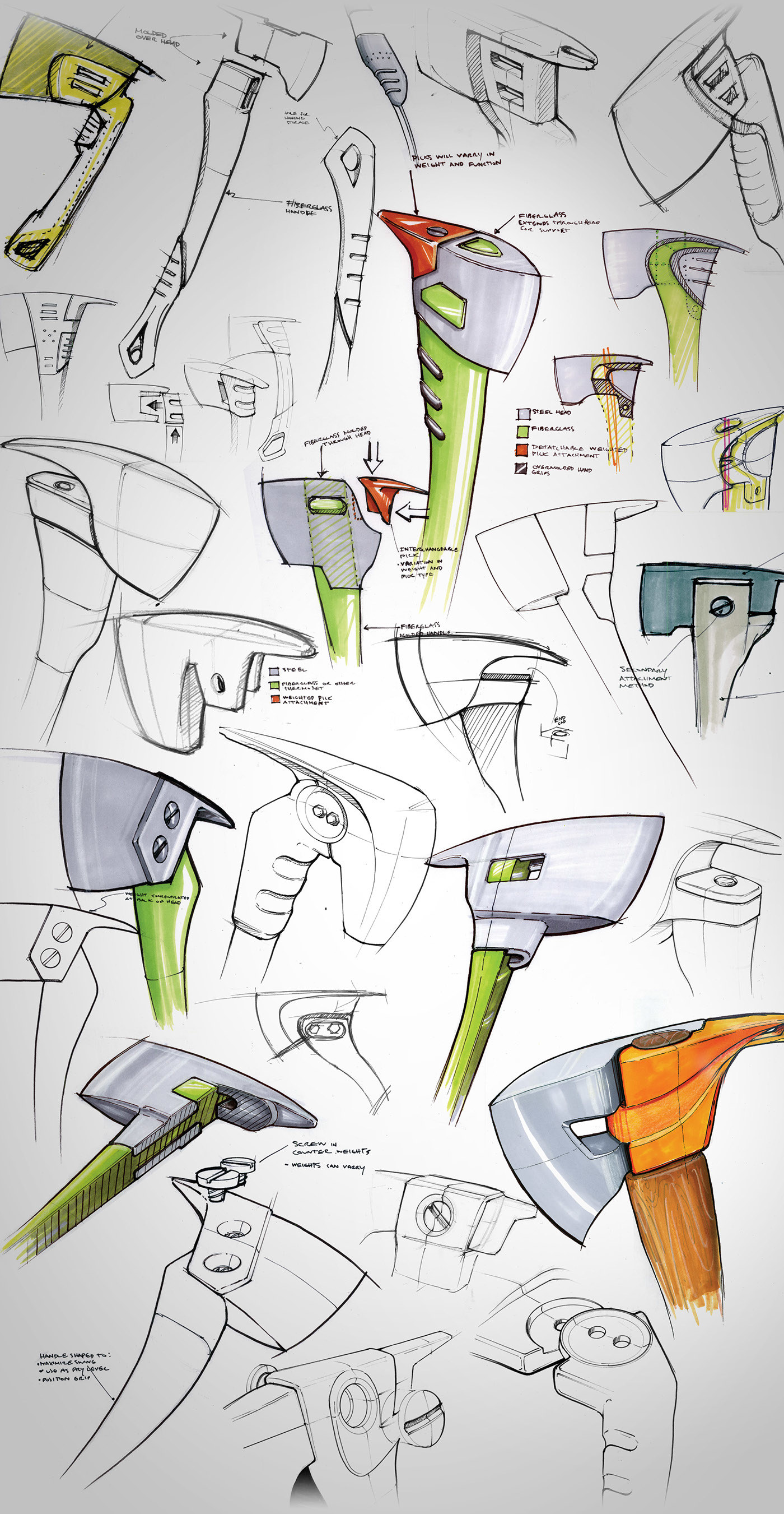 industrial design，conceptual design，fire control，tool，axe，