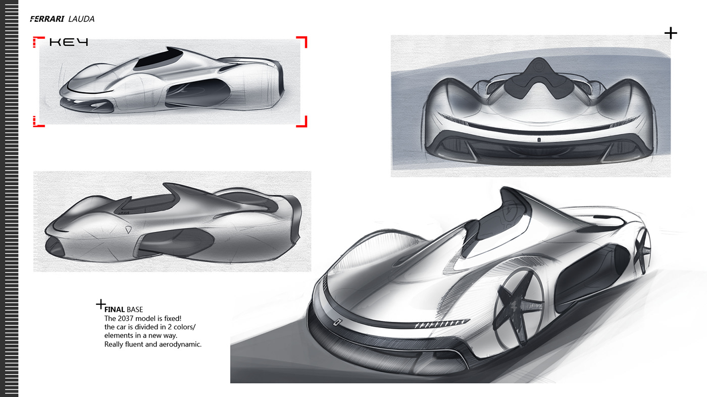 ferrari，Ferrari，automobile，Hand drawn，