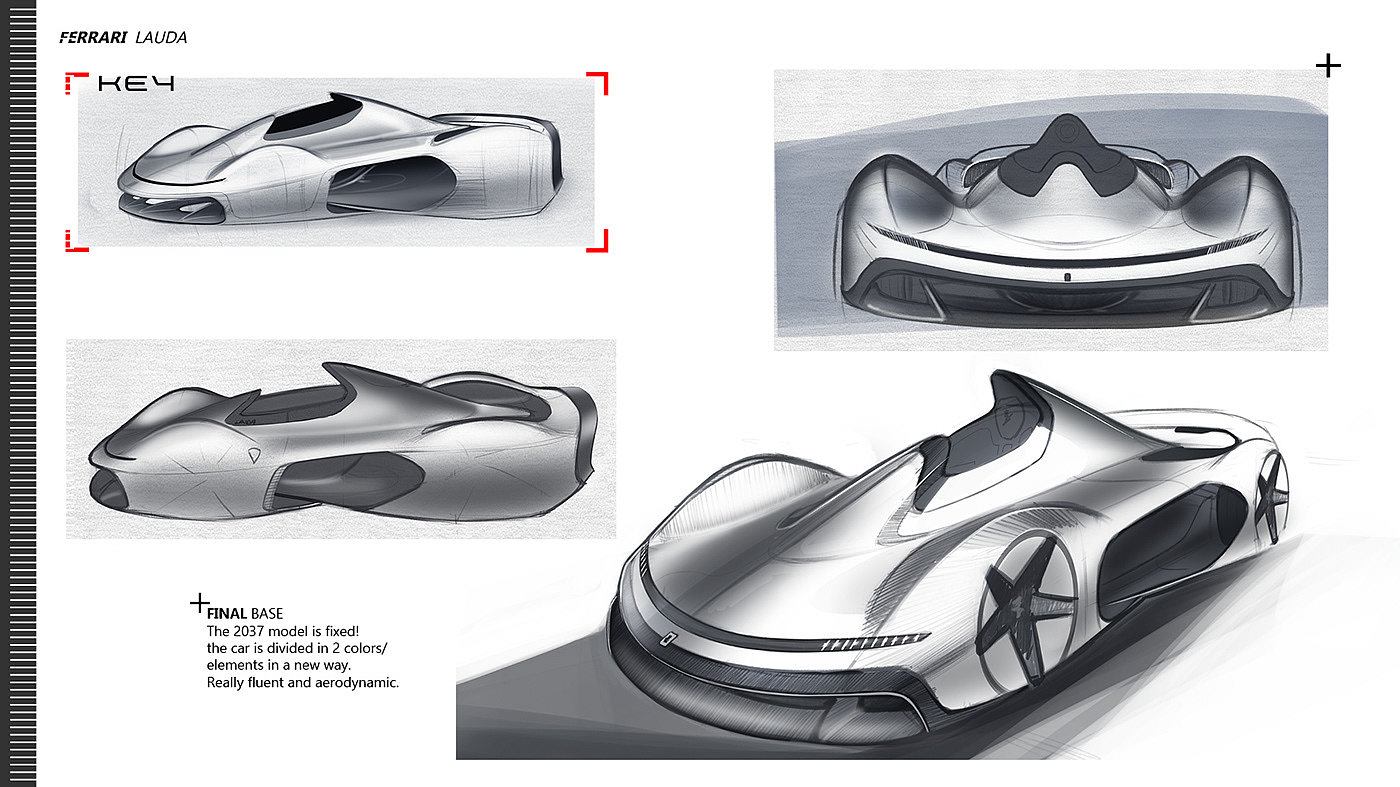 ferrari，Ferrari，automobile，Hand drawn，