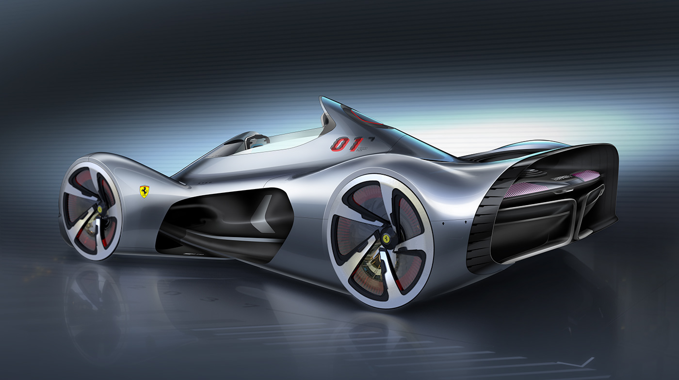 ferrari，Ferrari，automobile，Hand drawn，