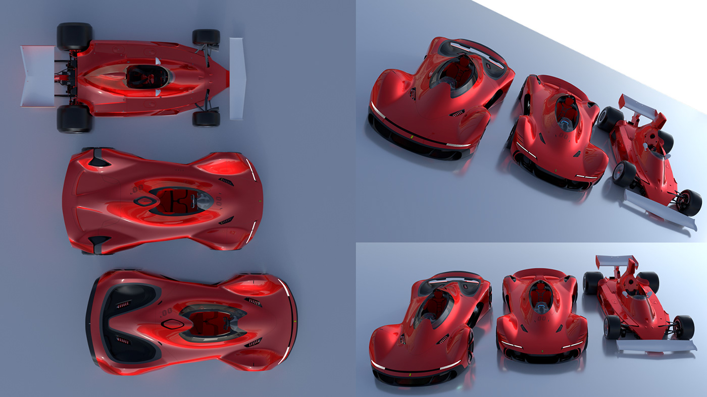 ferrari，Ferrari，automobile，Hand drawn，