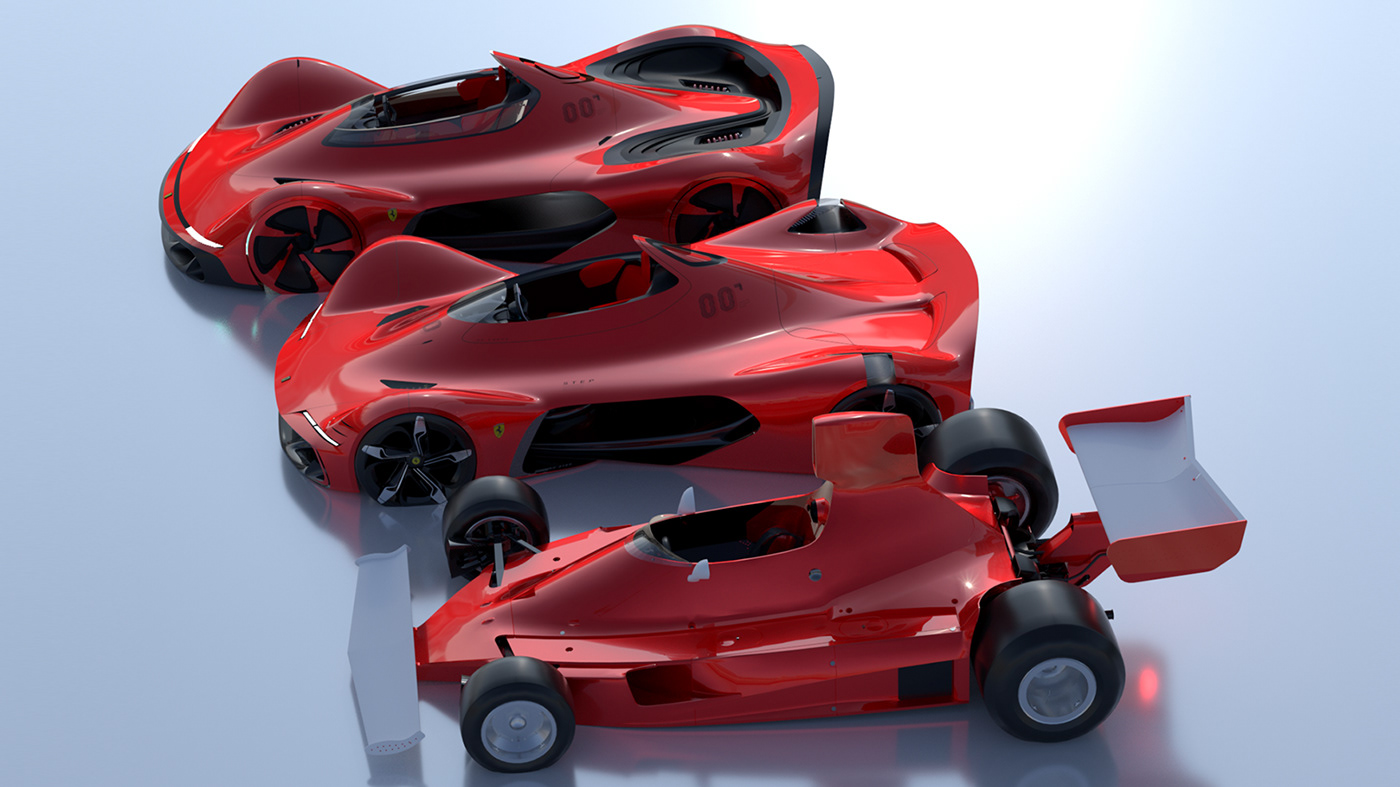 ferrari，Ferrari，automobile，Hand drawn，