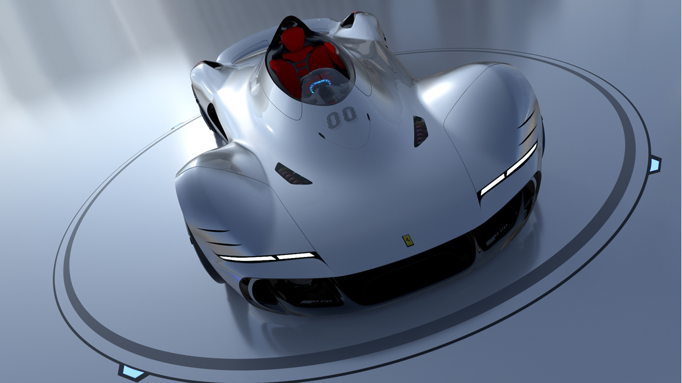 ferrari，Ferrari，automobile，Hand drawn，