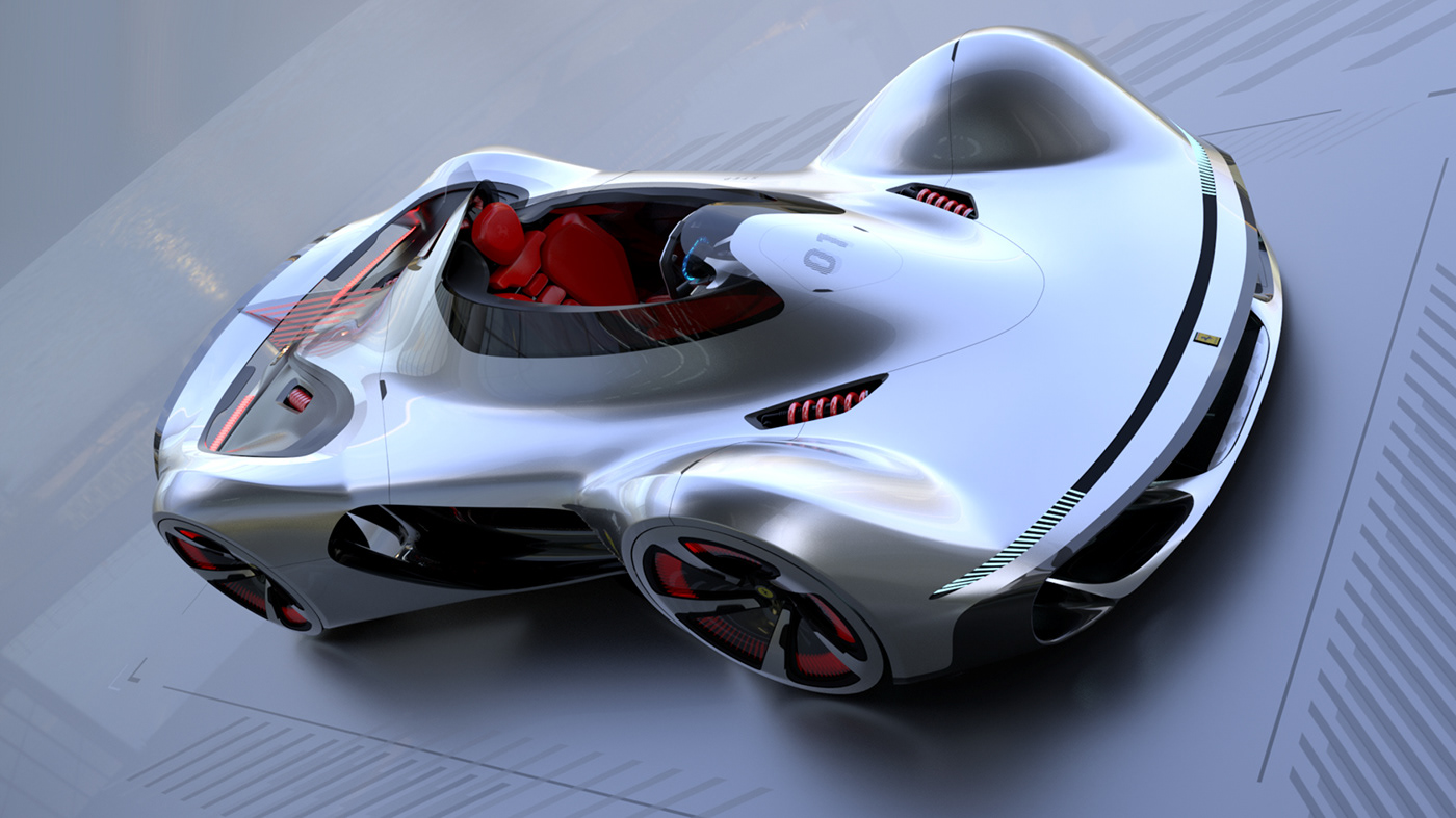 ferrari，Ferrari，automobile，Hand drawn，