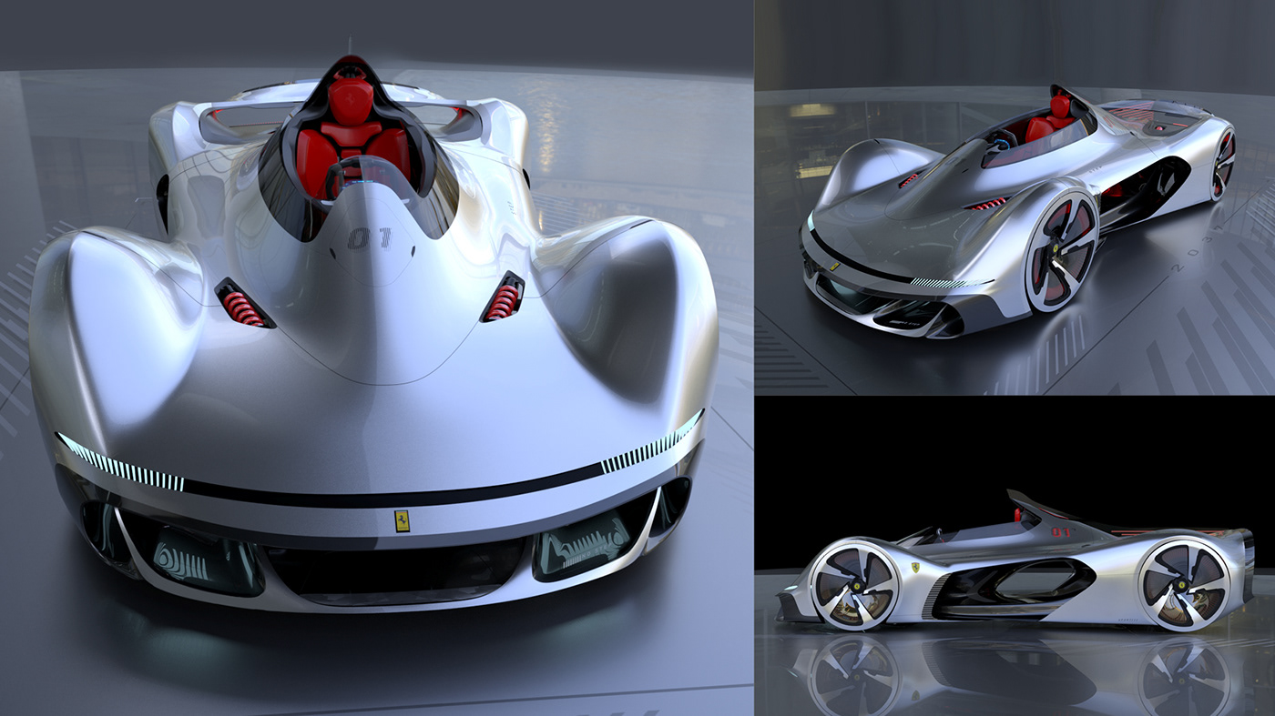 ferrari，Ferrari，automobile，Hand drawn，