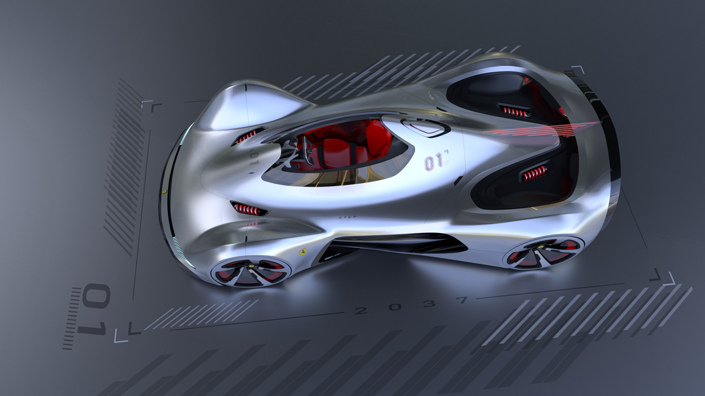 ferrari，Ferrari，automobile，Hand drawn，