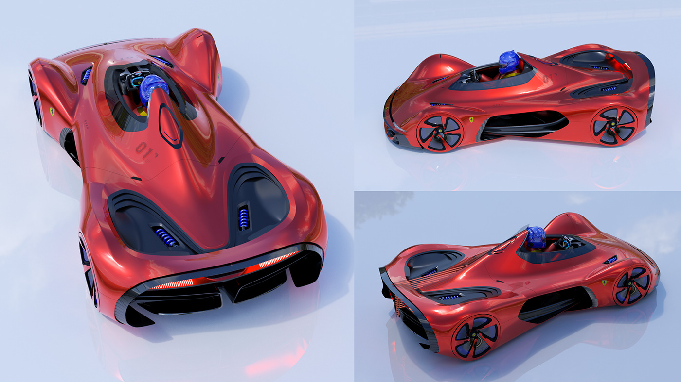 ferrari，Ferrari，automobile，Hand drawn，