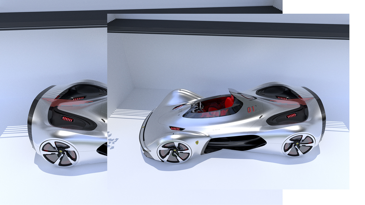 ferrari，Ferrari，automobile，Hand drawn，