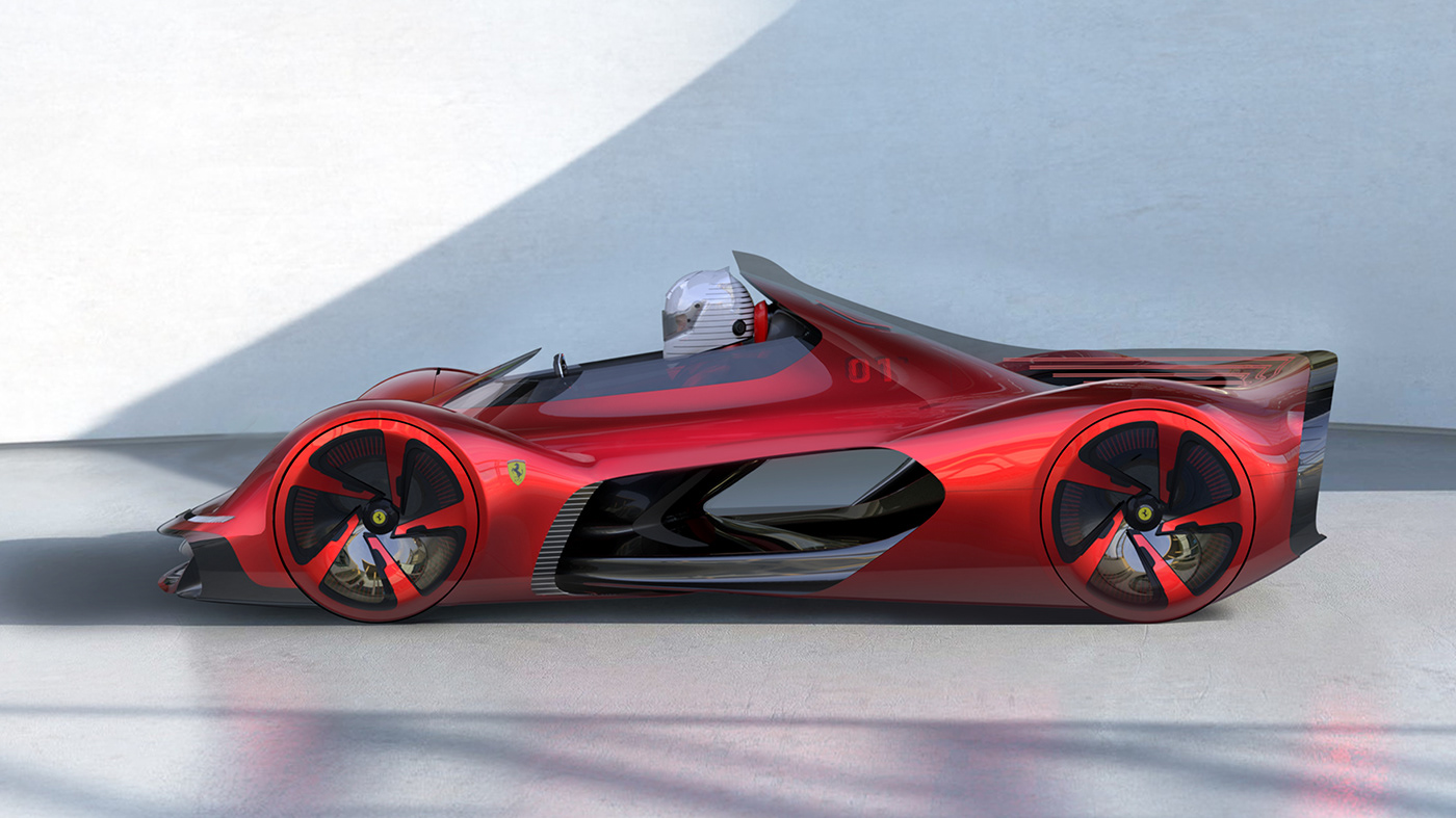 ferrari，Ferrari，automobile，Hand drawn，