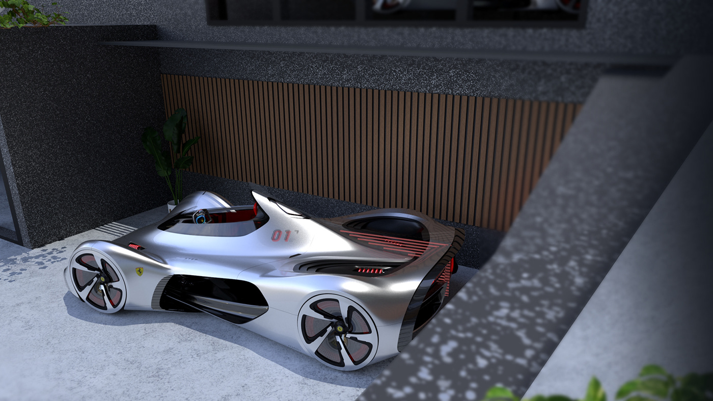 ferrari，Ferrari，automobile，Hand drawn，