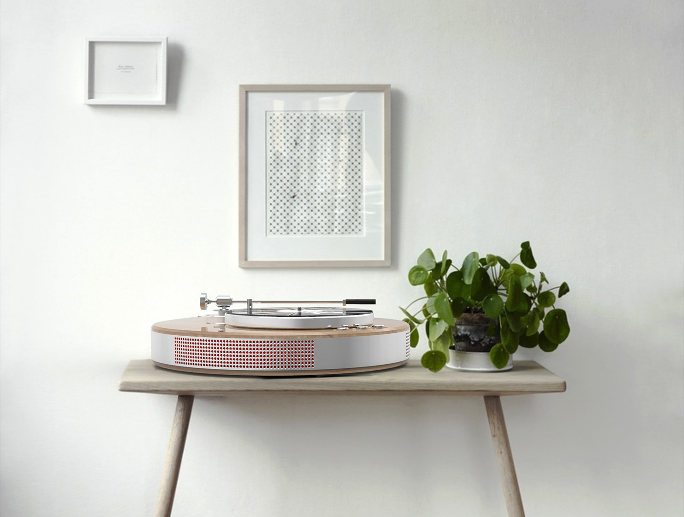 Vinyl record，Adobe portfolio，Record player，oak，