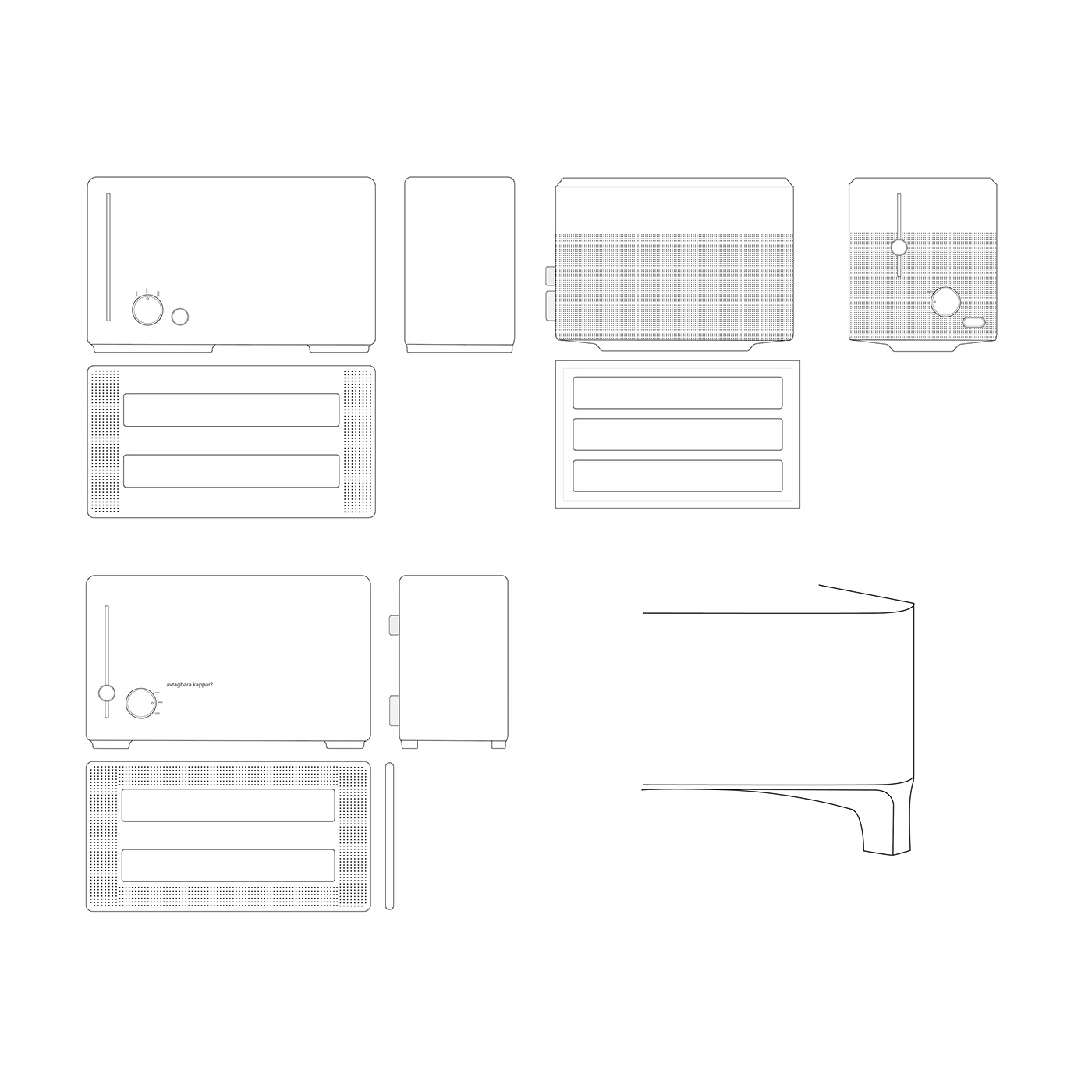 toaster，Household Electric Appliances，Kitchen appliances，LOOP TOASTER，