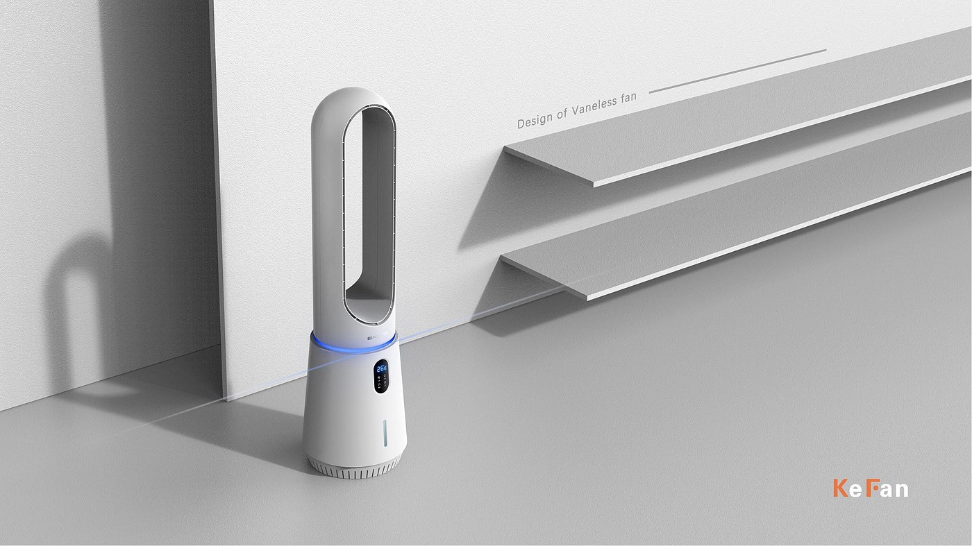 Vaneless cooling fan，Cooling fan，product design，