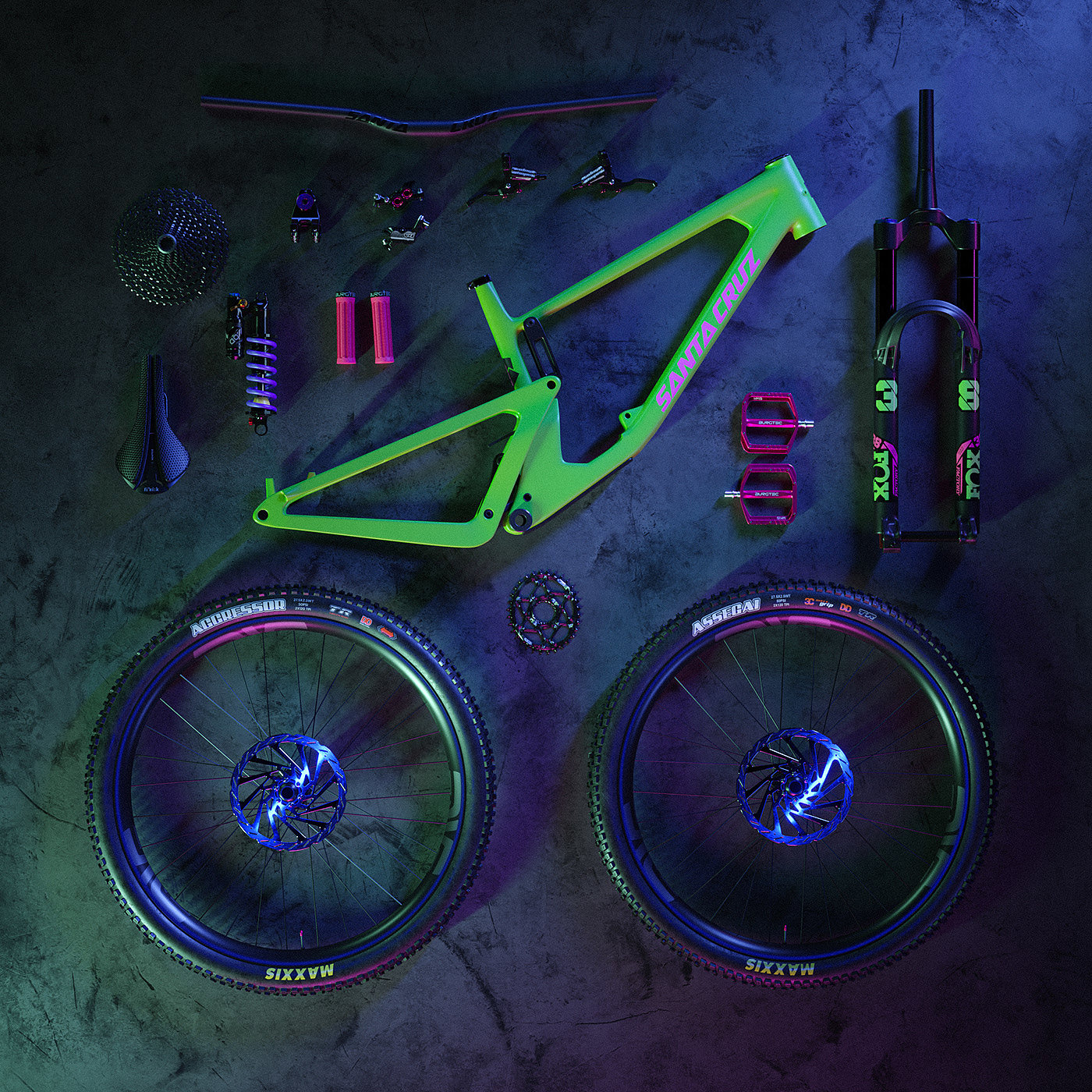 Bicycle，Cyberpunk，bicycle，