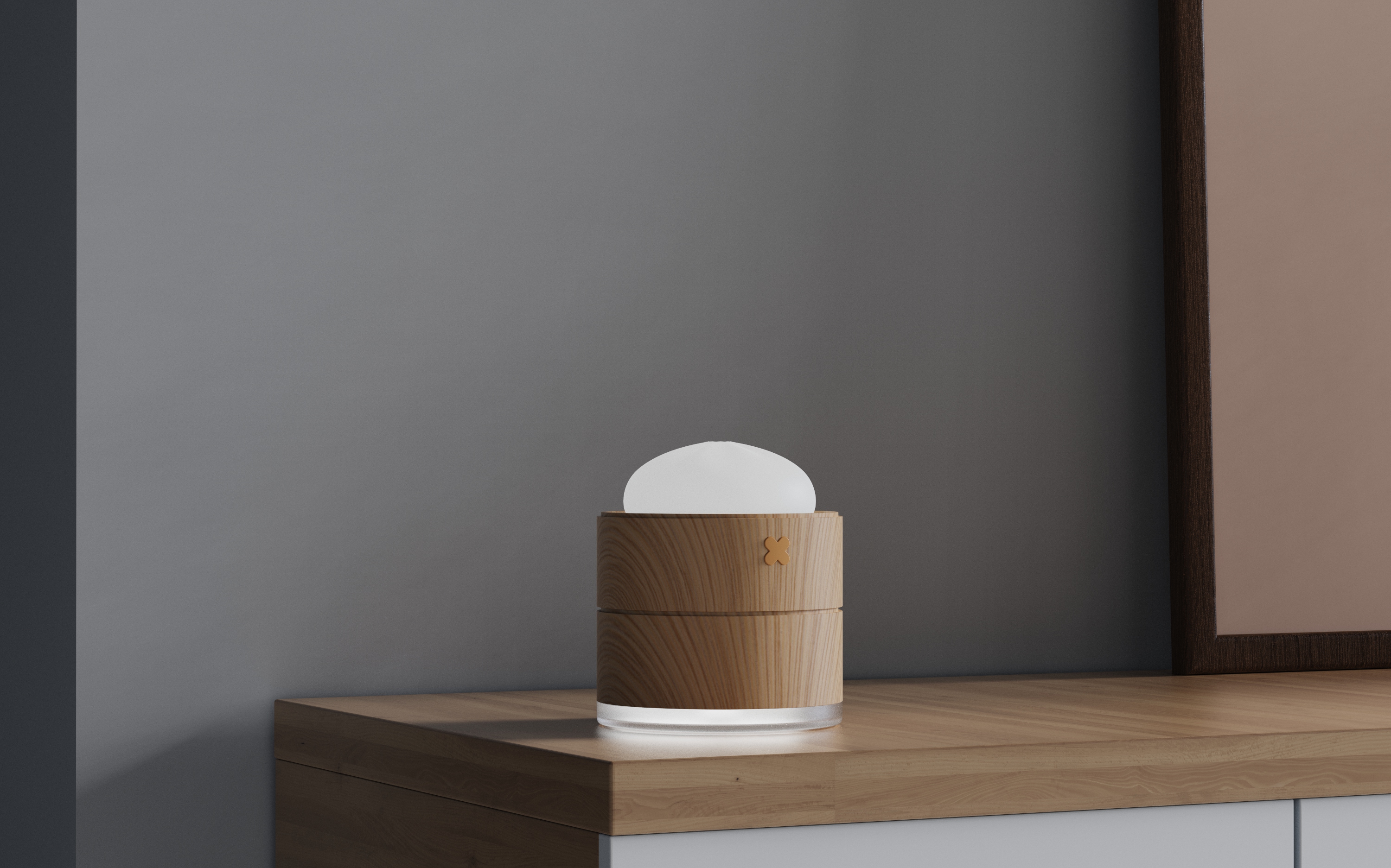 Steamed stuffed bun, cute, humidifier, decompression，