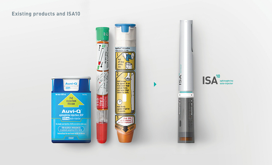 ISA10，Adrenaline automatic syringe，Medical chess，product design，2016 Core77，