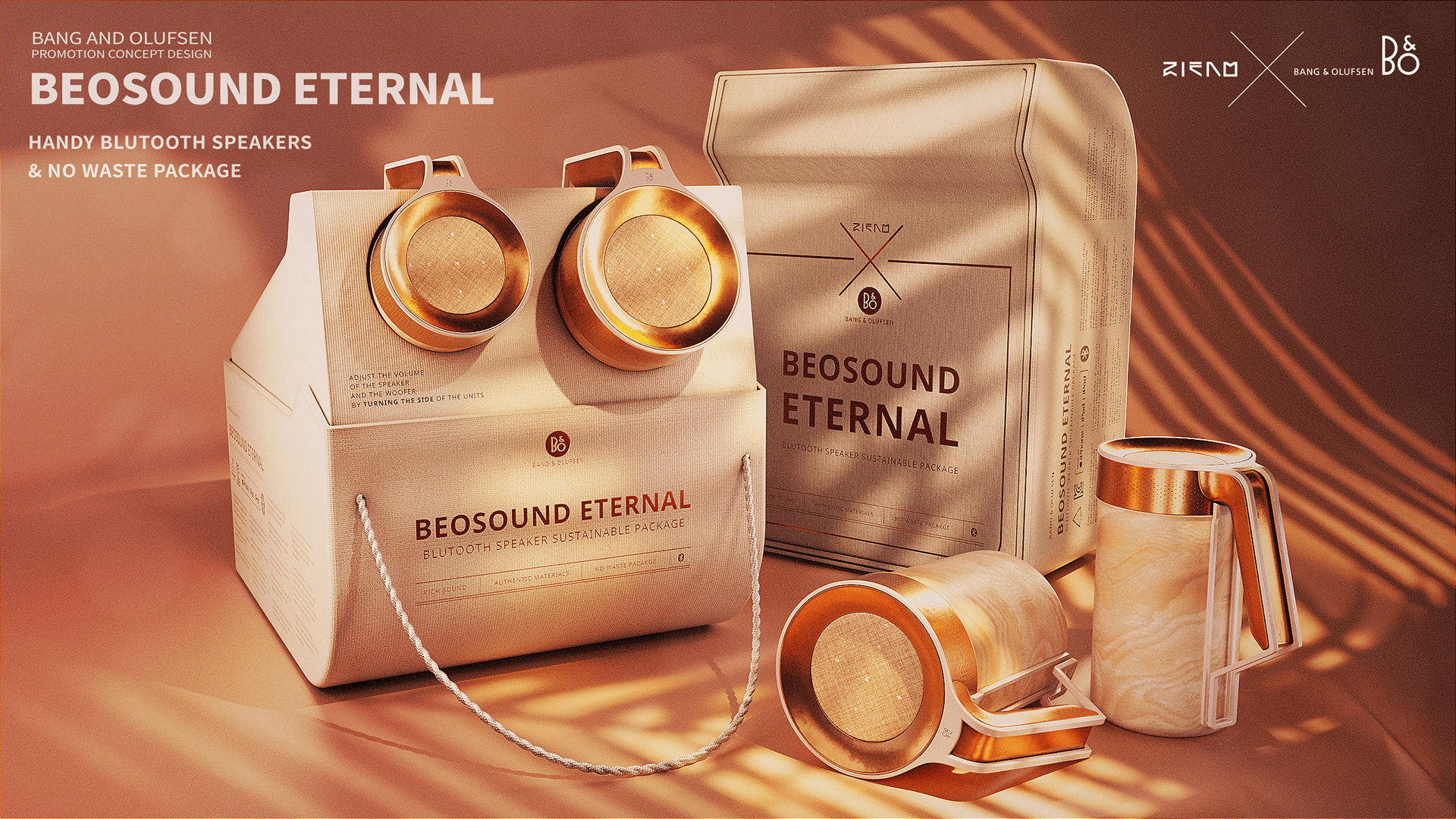 Sustainability，industrial design，interactive，Bluetooth speaker，music，