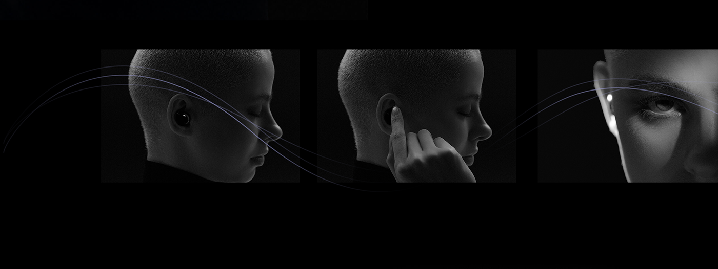 Earplugs，cgi，Samsung，voice，product design，