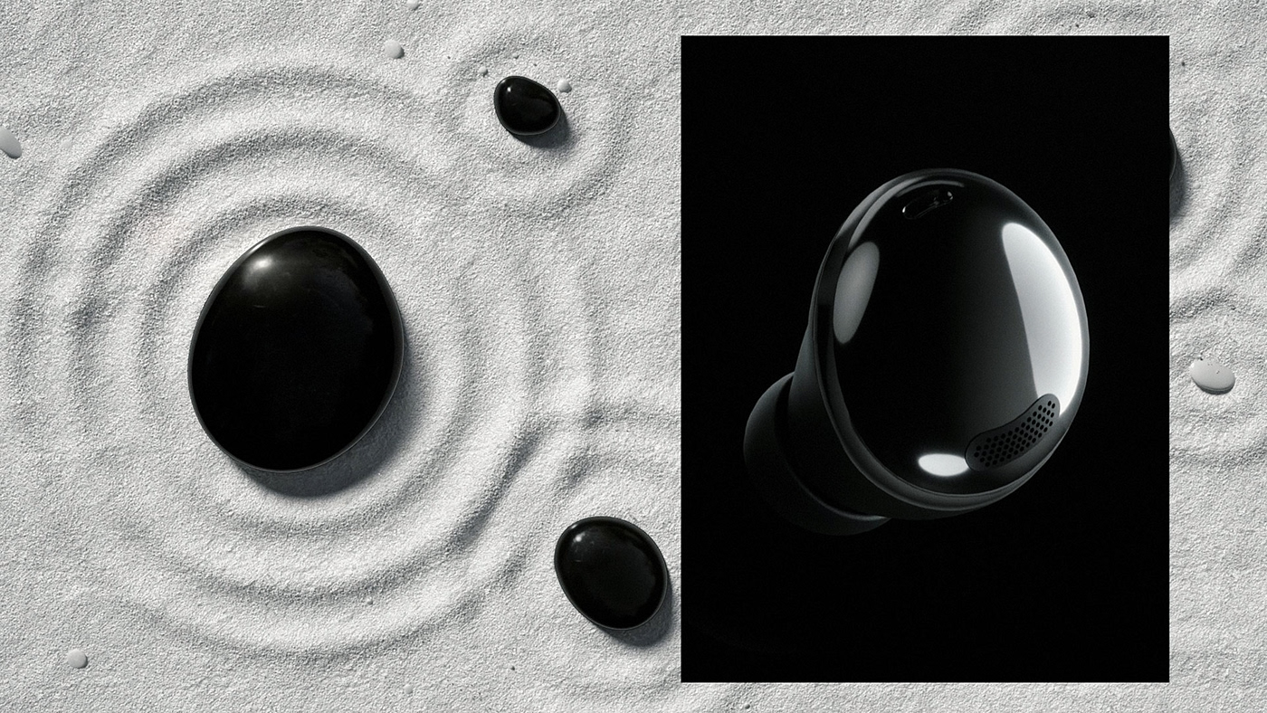 Earplugs，cgi，Samsung，voice，product design，