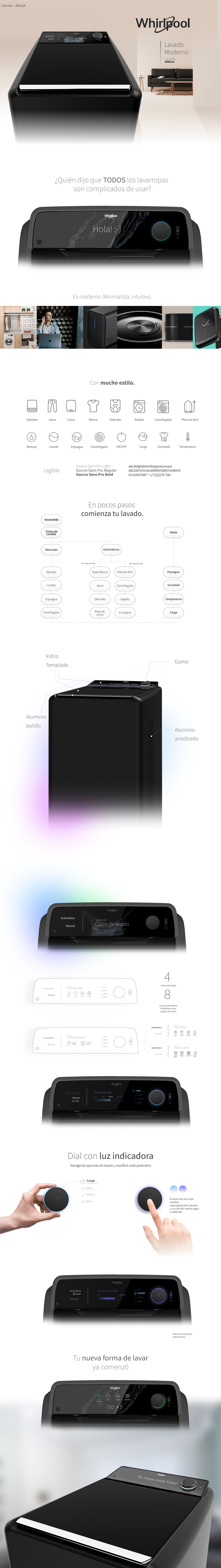 industrial design，Washing machine，Whirlpool，concept，