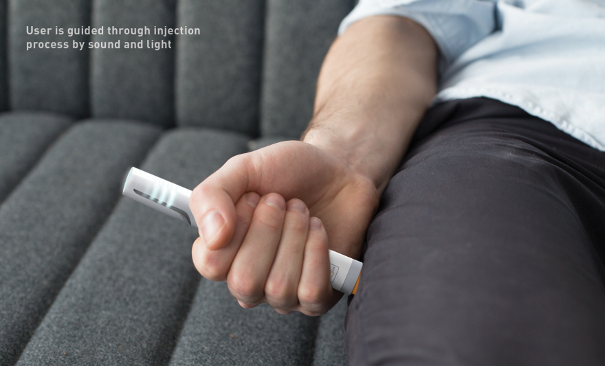 ISA10，Adrenaline automatic syringe，Medical chess，product design，2016 Core77，