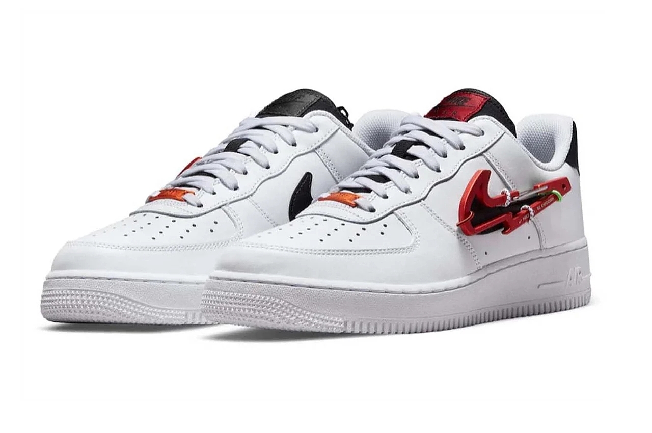 运动鞋，ICONIC，NIKE AIR FORCE 1，可拆卸，登山扣，