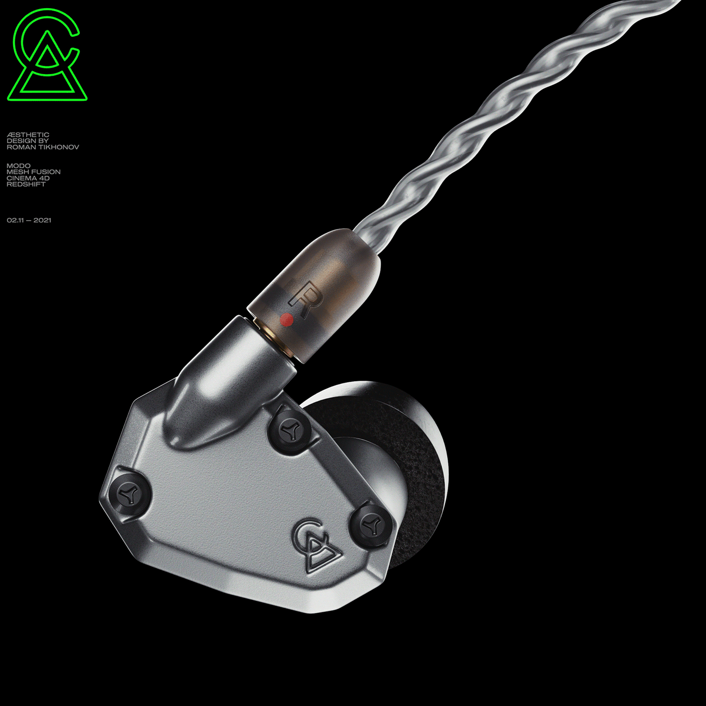 3d，headset，Hi-fi，product design，visualization，Mechanical sense，