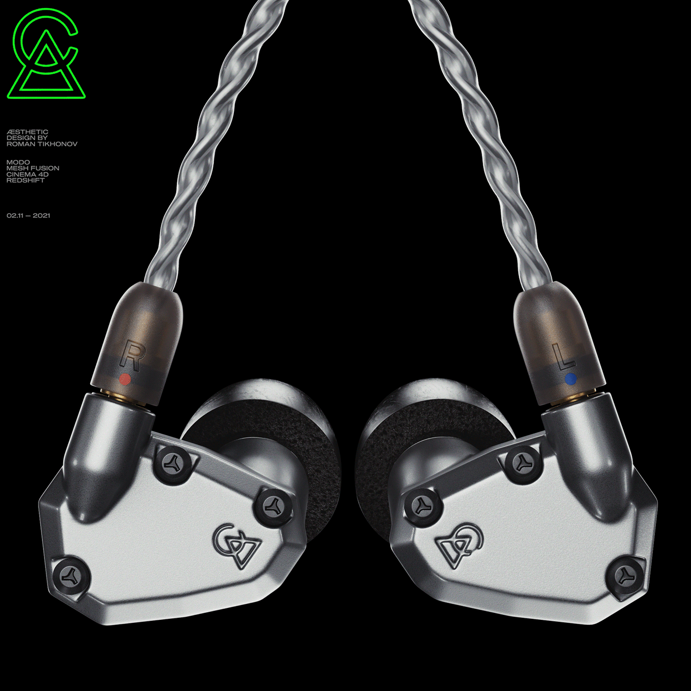 3d，headset，Hi-fi，product design，visualization，Mechanical sense，