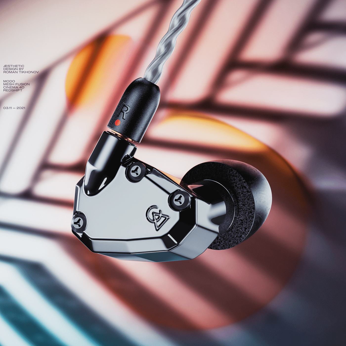 3d，headset，Hi-fi，product design，visualization，Mechanical sense，