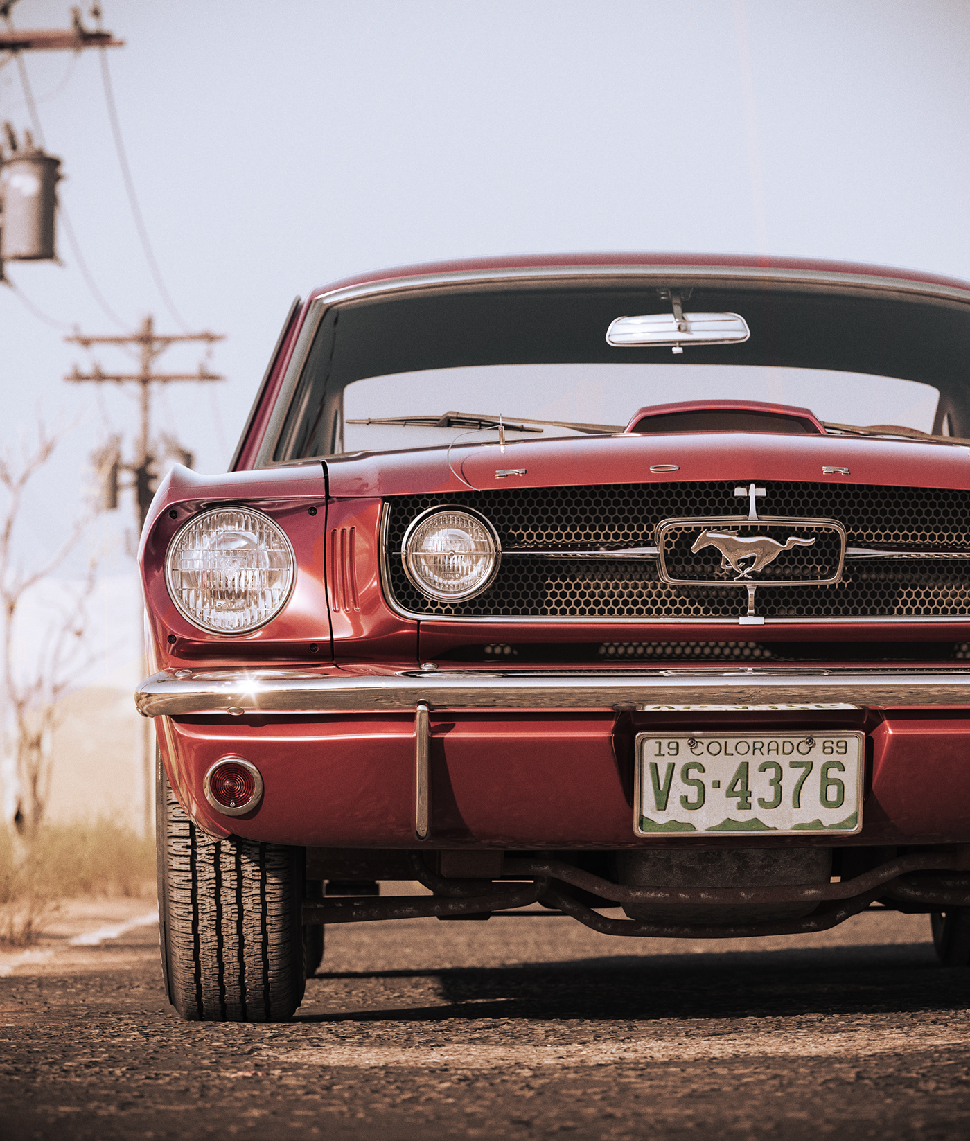 Mustang '65，Ford Motor，Red Mustang，
